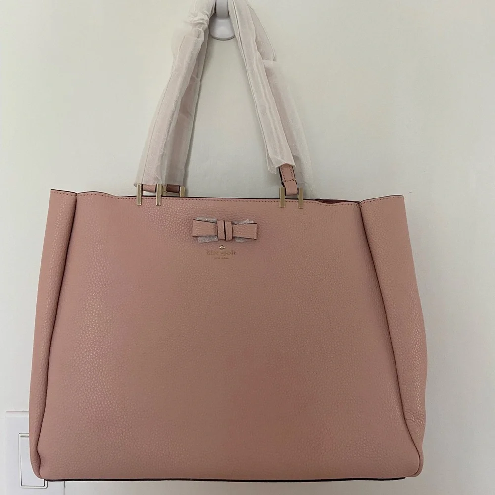 NWT Kate Spade Pershing Street Warmvellum  WKRU5435 Satchel Handbag